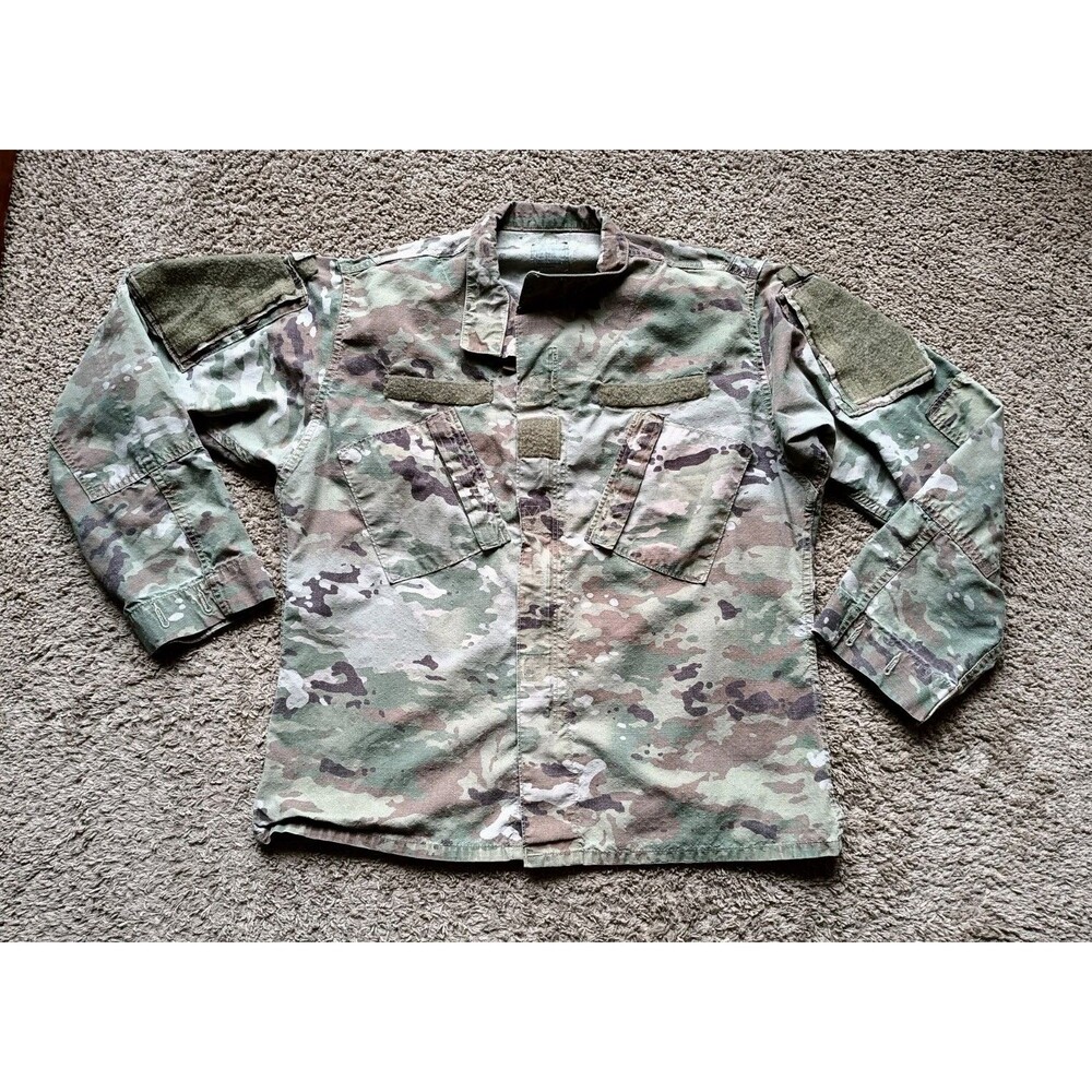 US Army Combat Jacket Camouflage Unisex Size Large Double Zip